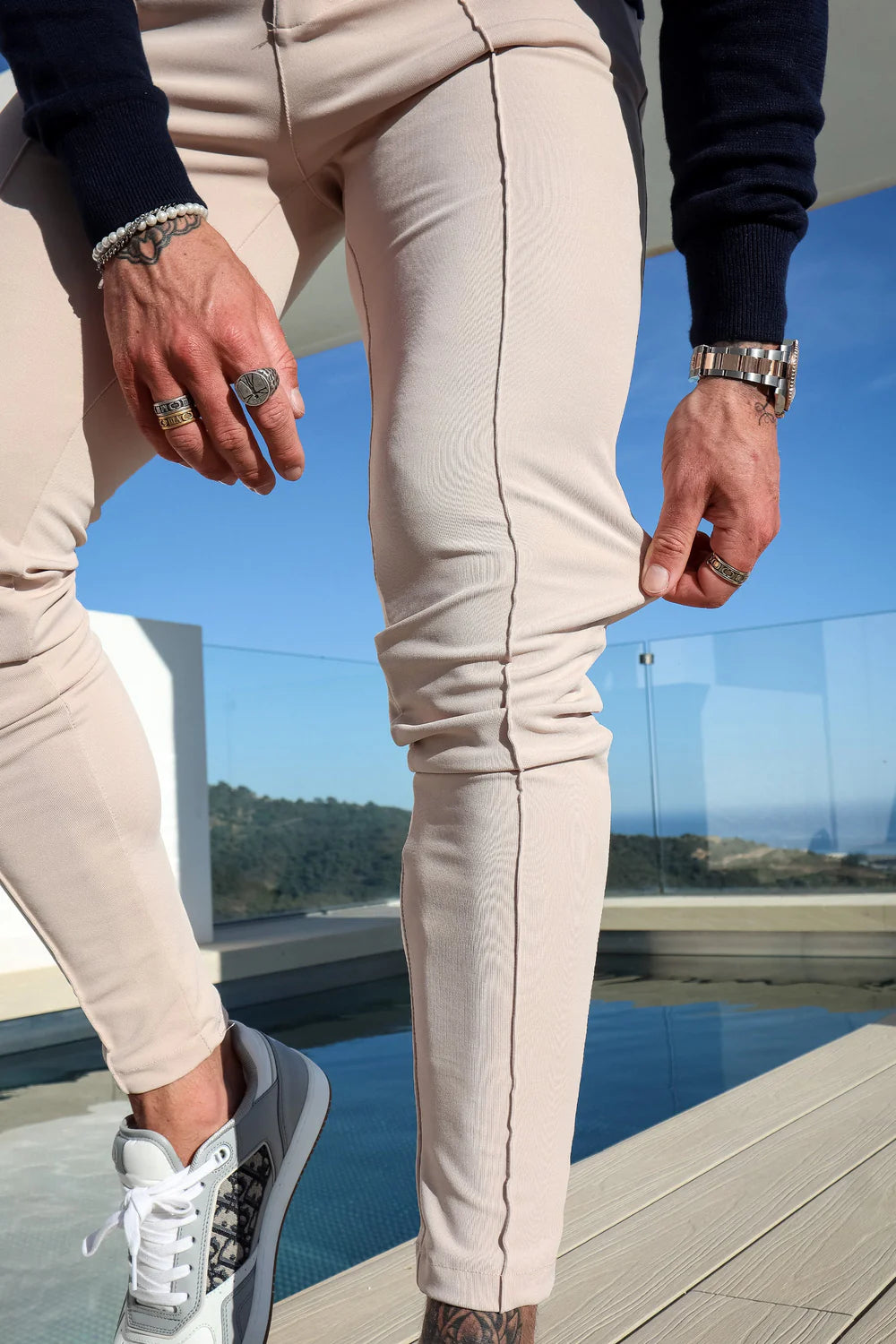 Milan Trousers - Stone