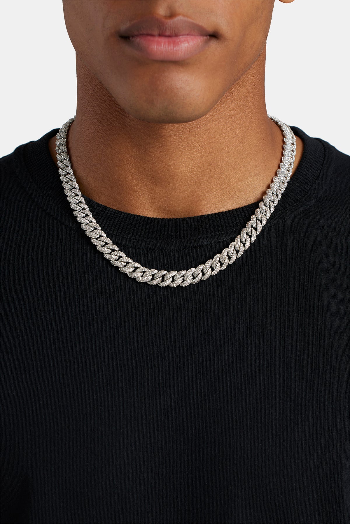 8mm Iced Cuban Link Chain