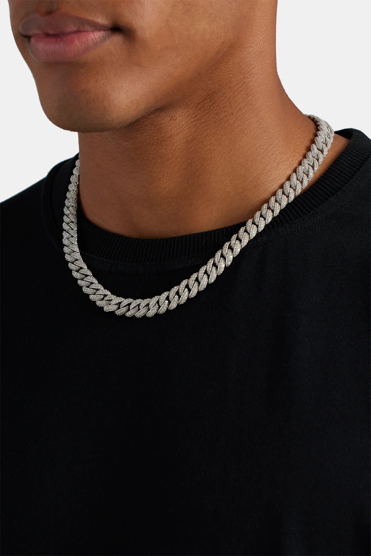 8mm Iced Cuban Link Chain