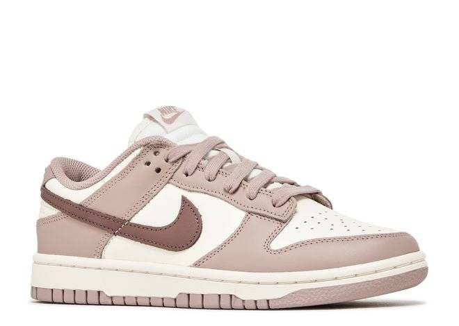 Nike Dunk Low Taupe sneaker showcasing a side angle with beige overlays, white panels, and taupe accents for a stylish, versatile look.